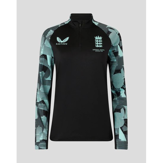 WOMENS 25/26 ECB ASHES PRO QUARTER ZIP TRAINING TOP WOMENS 25/26 ECB ASHES PRO QUARTER ZIP TRAINING TOP