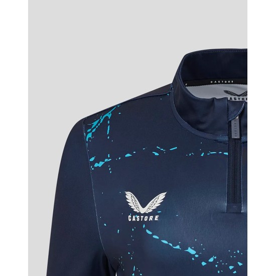 Womens Yorkshire Graphic Performance 1/4 Zip Top Womens Yorkshire Graphic Performance 1/4 Zip Top