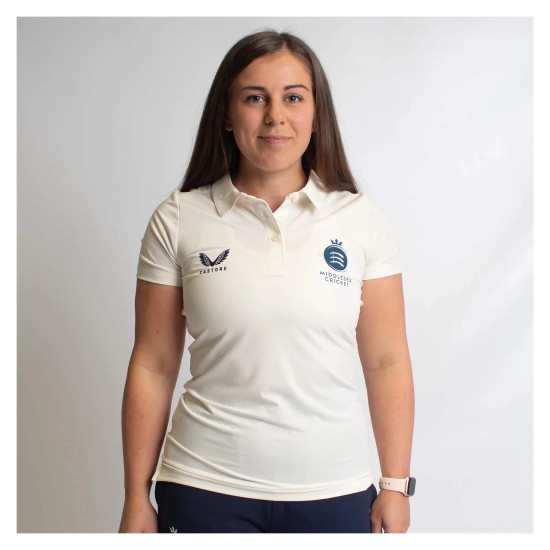 Womens Castore SS Cricket Tech Polo W Womens Castore SS Cricket Tech Polo W