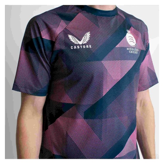 Middlesex-Cricket Castore Short Sleeve T20 Jersey Middlesex-Cricket Castore Short Sleeve T20 Jersey